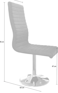 SalesFever Esszimmerstuhl »Komfortabler Armlehnstuhl zum Relaxen« (Set) 4 Stk.mit Drehfunktion