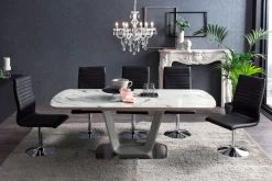 SalesFever Esszimmerstuhl »Komfortabler Armlehnstuhl zum Relaxen« (Set) 4 Stk.mit Drehfunktion