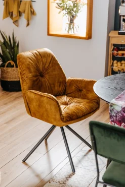 SalesFever Esszimmerstuhl »Ottawa Armlehnstuhl: Rückzugsort im Esszimmer« () 1 Stk.360° Drehbarer Esszimmersessel mit Armlehnen - 1 Stück