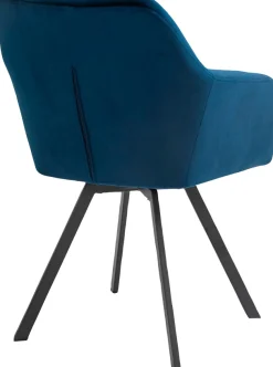 SalesFever Esszimmerstuhl »Toronto Stuhl - Stilvoller Armlehnstuhl mit Steppungen« () 1 Stk.Esszimmersessel, 360° Drehplatte unter der Sitzfläche