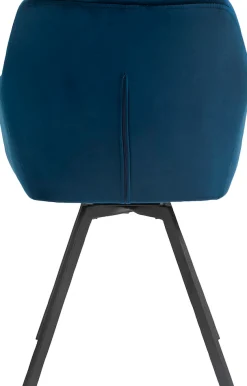 SalesFever Esszimmerstuhl »Toronto Stuhl - Stilvoller Armlehnstuhl mit Steppungen« () 1 Stk.Esszimmersessel, 360° Drehplatte unter der Sitzfläche