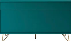 SalesFever Kommode »Bolton Design Sideboard mit Stauraum« Haarnadelbeine aus Metall mit Messinglegierung