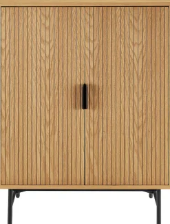 SalesFever Kommode »Visby Stilvolles Sideboard für den Wohnbereich« Eiche Echtholzfurnier