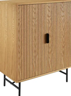 SalesFever Kommode »Visby Stilvolles Sideboard für den Wohnbereich« Eiche Echtholzfurnier