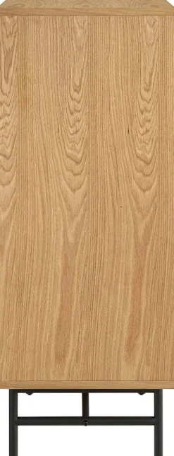 SalesFever Kommode »Visby Stilvolles Sideboard für den Wohnbereich« Eiche Echtholzfurnier