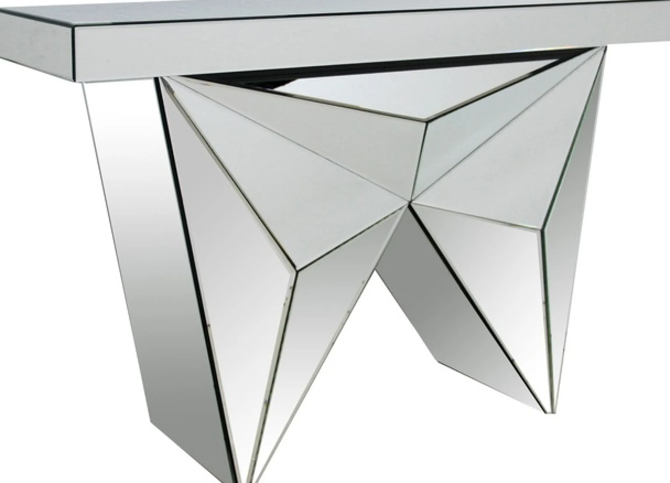 SalesFever Konsolentisch »Design-Konsole für stilvolles Ambiente« verspiegelt,in edler Form und besonderer Optik