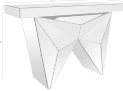 SalesFever Konsolentisch »Design-Konsole für stilvolles Ambiente« verspiegelt,in edler Form und besonderer Optik
