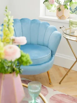 SalesFever Loungesessel »Clam - Design Cocktailsessel« Prachtvoll extravagantes Design im Muschel-Look