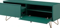 SalesFever Lowboard »Bolton - TV-Kommode in schlichter Eleganz« Kommode, Haarnadelbeine aus Metall mit Messinglegierung