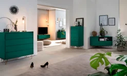 SalesFever Lowboard »Bolton - TV-Kommode in schlichter Eleganz« Kommode, Haarnadelbeine aus Metall mit Messinglegierung