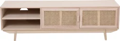 SalesFever Lowboard »Vejle Chic & Stylisch: Das TV-Kommode« Edle Rattan-Kommode mit Wiener Geflecht-Design