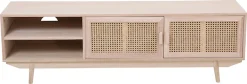 SalesFever Lowboard »Vejle Chic & Stylisch: Das TV-Kommode« Edle Rattan-Kommode mit Wiener Geflecht-Design