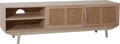 SalesFever Lowboard »Vejle Chic & Stylisch: Das TV-Kommode« Edle Rattan-Kommode mit Wiener Geflecht-Design