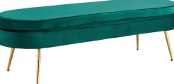 SalesFever Polsterbank »Clam Elegante Bank mit Polsterung« Eleganz in Gold: Breite 142cm