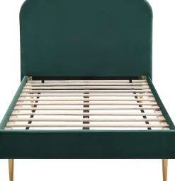 SalesFever Polsterbett »Komfortables Bett für erholsamen Schlaf« Chrombeine in elegantem Goldton