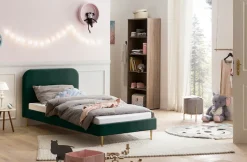 SalesFever Polsterbett »Komfortables Bett für erholsamen Schlaf« Chrombeine in elegantem Goldton