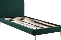 SalesFever Polsterbett »Komfortables Bett für erholsamen Schlaf« Chrombeine in elegantem Goldton