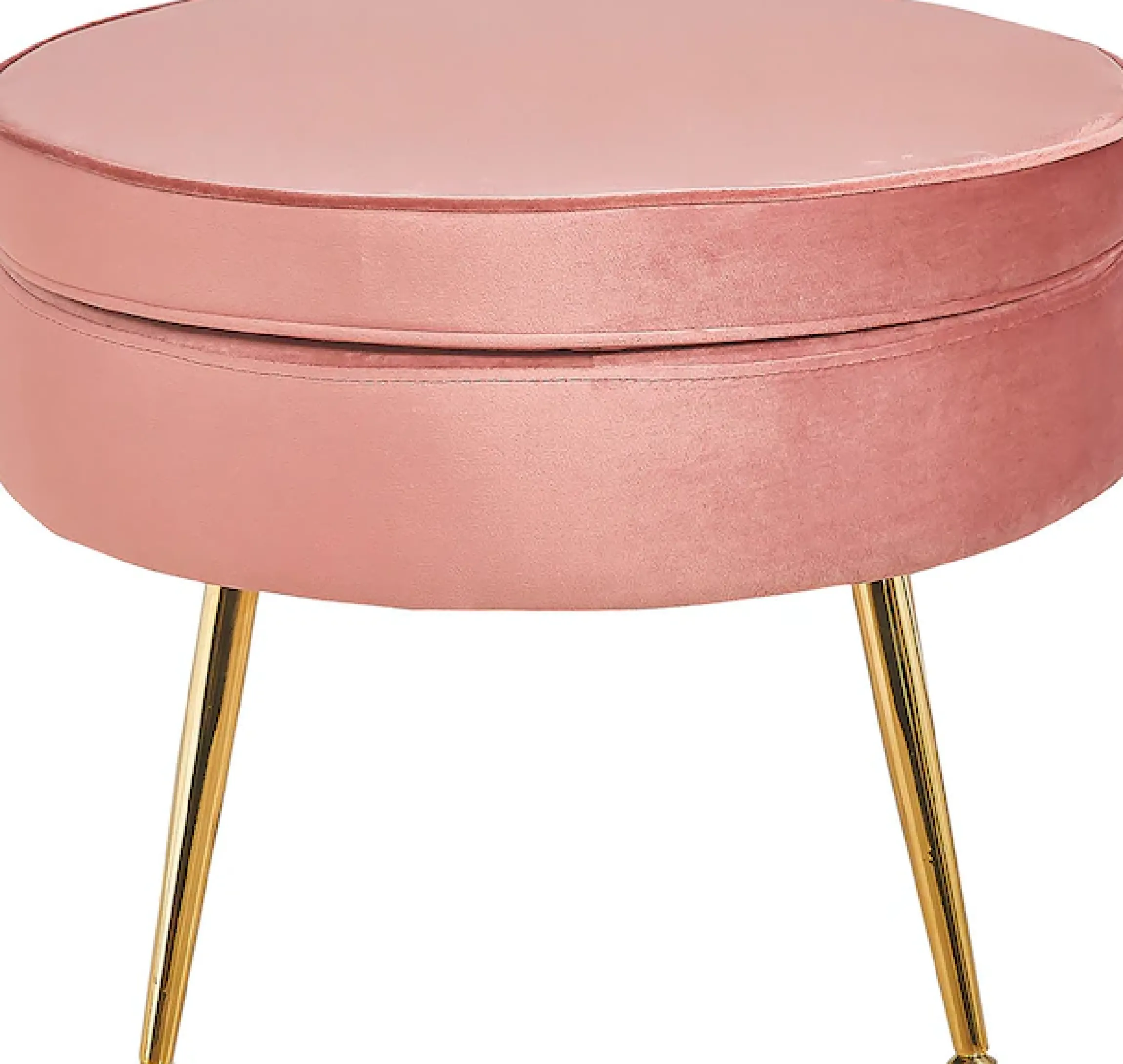 SalesFever Polsterhocker »Calm Gepolsterter Hocker mit Charme« mit hohem Sitzkissen