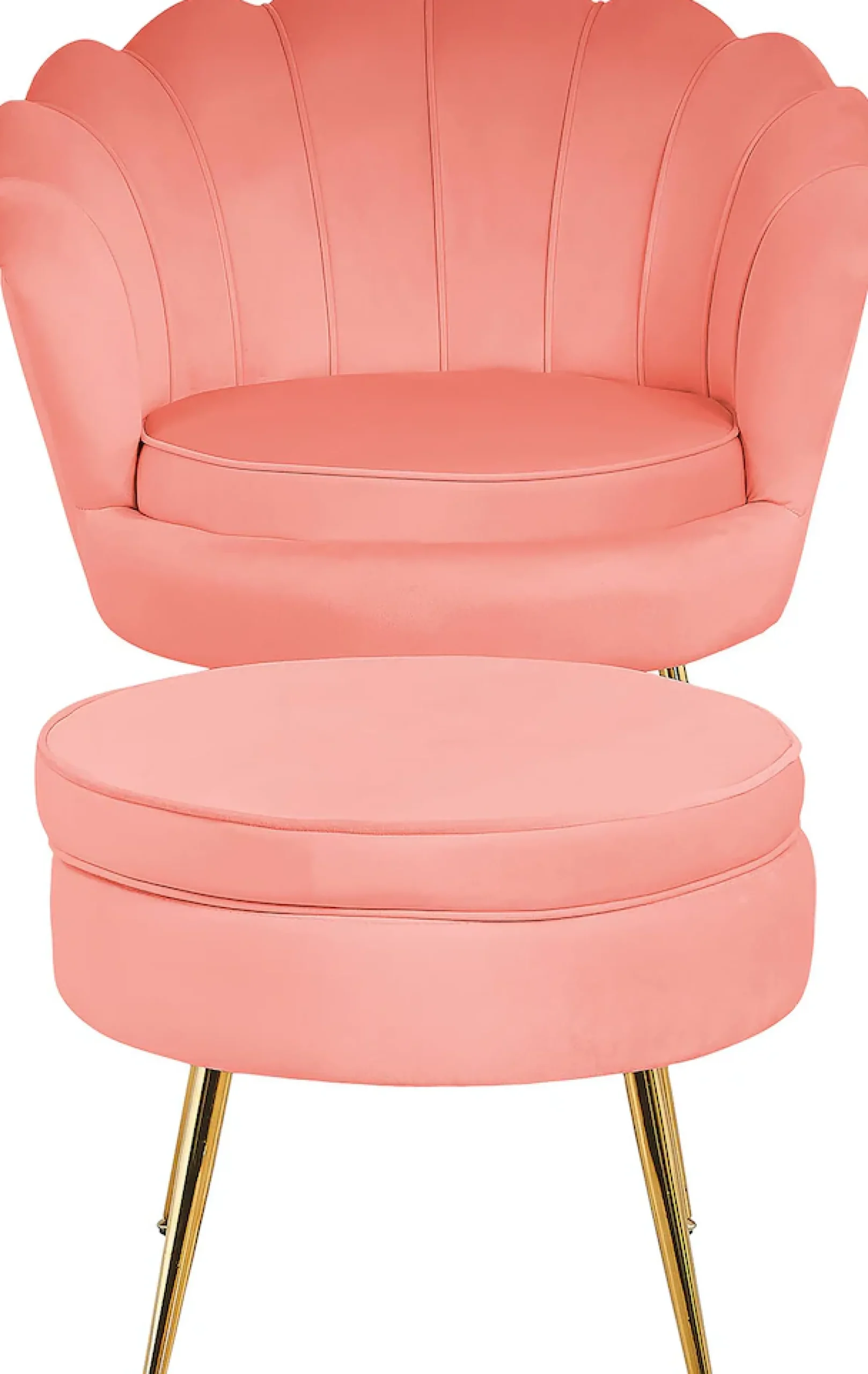 SalesFever Polsterhocker »Calm Gepolsterter Hocker mit Charme« mit hohem Sitzkissen