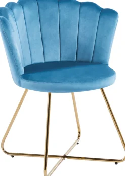 SalesFever Polsterstuhl »Komfortabler Stuhl im eleganten Design« (Set) 2 Stk.Muschel-Design