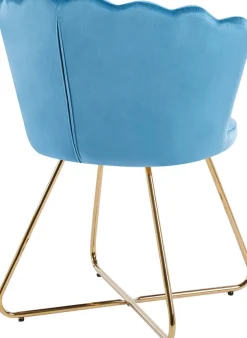 SalesFever Polsterstuhl »Komfortabler Stuhl im eleganten Design« (Set) 2 Stk.Muschel-Design