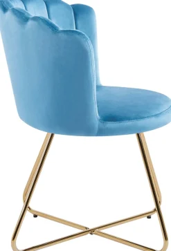 SalesFever Polsterstuhl »Komfortabler Stuhl im eleganten Design« (Set) 2 Stk.Muschel-Design