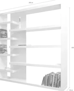 SalesFever Raumteilerregal »Levanto Modernes Regal« Raumteiler und Regal: Clever, flexibel, stilvoll