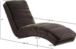 SalesFever Relaxliege »Komfortable Relaxliege« Quergesteppt, Oeko-Tex zertifizierter Bezug, PFC-frei