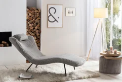 SalesFever Relaxsessel »Komfortabler Sessel zum Entspannen« Moderne Relaxliege: Gemütlichkeit trifft Cord-Bezug
