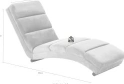 SalesFever Relaxsessel »Komfortable Loungeliege« Stilvolles Design mit eleganter Quersteppung