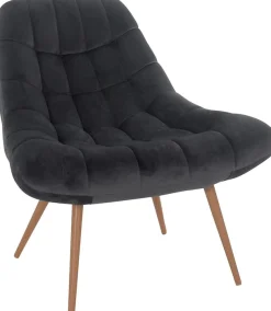 SalesFever Relaxsessel »Toulon - Komfortabler Loungesessel« mit XXL-Steppung, mit schwarzen oder naturfarbenen Beinen