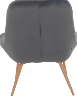 SalesFever Relaxsessel »Toulon - Komfortabler Loungesessel« mit XXL-Steppung, mit schwarzen oder naturfarbenen Beinen