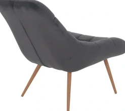 SalesFever Relaxsessel »Toulon - Komfortabler Loungesessel« mit XXL-Steppung, mit schwarzen oder naturfarbenen Beinen