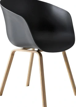 SalesFever Schalenstuhl »Lund Designer Esszimmerstuhl im 2er-Set« (Set) 2 Stk.Zweier-Set: Metallbeine mit edler Holzoptik