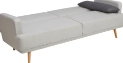 SalesFever Schlafsofa »Malmö - Komfortabler 2,5-Sitzer inklusive Zierkissen« mit Schlaffunktion, Breite 214 cm
