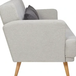 SalesFever Schlafsofa »Malmö - Komfortabler 2,5-Sitzer inklusive Zierkissen« mit Schlaffunktion, Breite 214 cm