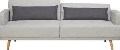 SalesFever Schlafsofa »Malmö - Komfortabler 2,5-Sitzer inklusive Zierkissen« mit Schlaffunktion, Breite 214 cm