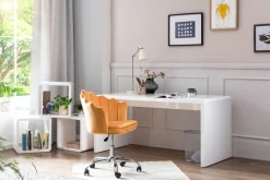SalesFever Schreibtisch »Malmö Arbeitsplatz Deluxe: Der Schreibtisch« Weiß hochglanz lackiert