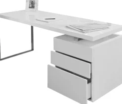 SalesFever Schreibtisch »Varberg - Arbeitsplatz Deluxe Design-Laptoptisch« Schubladen mit Soft-Close-Funktion