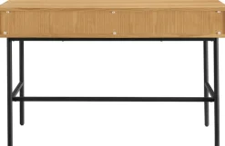 SalesFever Schreibtisch »Visby Design-Schreibtisch für effizientes Arbeiten« Eiche Echtholzfurnier