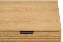 SalesFever Schreibtisch »Visby Design-Schreibtisch für effizientes Arbeiten« Eiche Echtholzfurnier