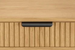 SalesFever Schreibtisch »Visby Design-Schreibtisch für effizientes Arbeiten« Eiche Echtholzfurnier
