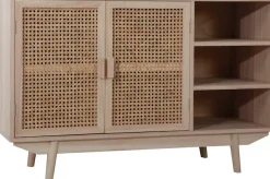 SalesFever Sideboard »Vejle Charmante Kommode für Stauraum« Charmante Kommode mit Rattan-Wiener-Geflecht Türfronten