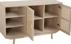 SalesFever Sideboard »Vejle Charmante Kommode für Stauraum« Charmante Kommode mit Rattan-Wiener-Geflecht Türfronten