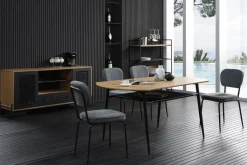 SalesFever Sideboard »York Stilvolle Kommode« Polyrattan-Kommode: Mattschwarz, stilvoll und praktisch.