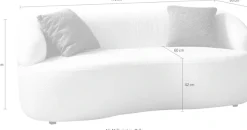 SalesFever 2-Sitzer »Stilvoller 2-Sitzer für Ihr Zuhause« organisch geformt, Breite 170 cm