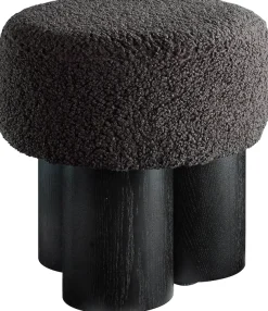 SalesFever Sitzhocker »mit Teddyfell-Sitzfläche – Großer Plüsch-Pouf« 1 Stk. tlg. Weicher Design-Hocker für Wohnzimmer & Schlafzimmer