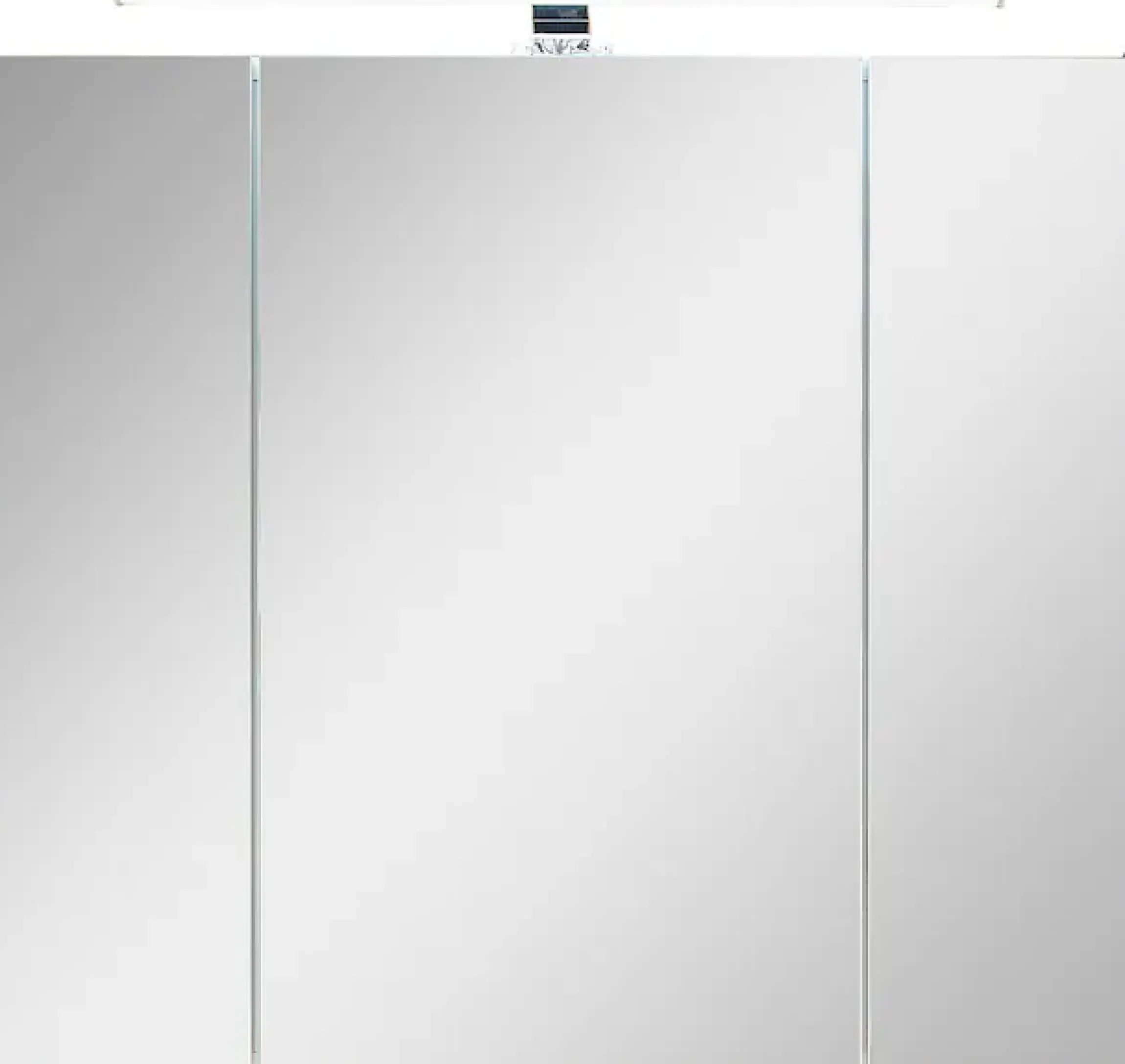 Saphir Badezimmerspiegelschrank »Quickset 945 Badschrank, 3 Spiegeltüren, 6 Einlegeböden, 80 cm breit« inkl. LED-Beleuchtung, Türdämpfer, Schalter-/Steckdosenkombination