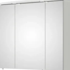 Saphir Badezimmerspiegelschrank »Spiegelschrank Serie 3006 inkl. LED-Aufsatzbeleuchtung, 3 Türen« Badschrank 80 cm breit, inkl. Steckdose und Türdämpfer