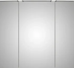 Saphir Badezimmerspiegelschrank »Spiegelschrank Serie 3006 inkl. LED-Aufsatzbeleuchtung, 3 Türen« Badschrank 80 cm breit, inkl. Steckdose und Türdämpfer